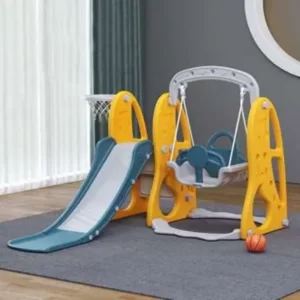 Mainan Anak Perosotan Asyik & Ranjang Bola Basket Slide Premium 1