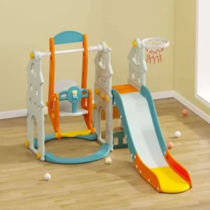 Mainan Anak Perosotan Asyik & Ranjang Bola Basket Slide Premium 4