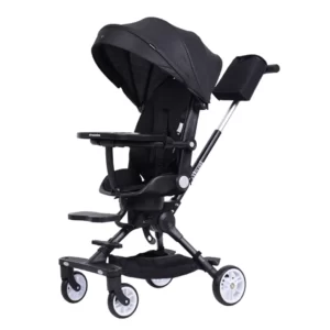 ChrisOlins Stroller Dubai Premium Reversible Seat Light Weight Travel Black