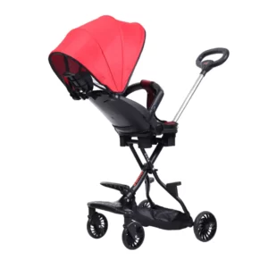 ChrisOlins Stroller Dubai Premium Reversible Seat Light Weight Travel Red